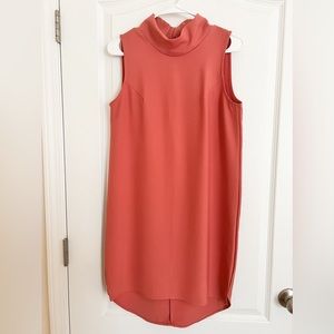Free Size Mauve Sleeveless TurtleNeck Dress